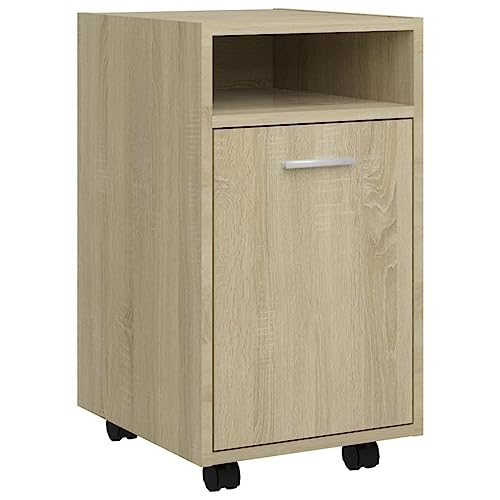 Table d'appoint mobile chêne Sonoma 33x38x60 cm pour salon et bureau - 2