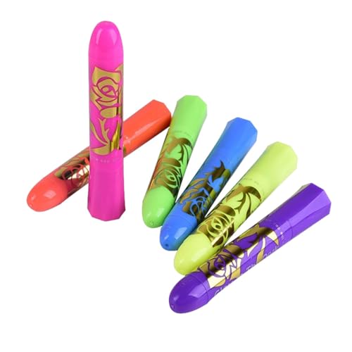 xowwyue Pintura Facial Fluorescente | Pintura Corporal Con Brillo | Barras Lavables Seguras de para Disfraces Fiestas Halloween Cumpleaños Adultos y Niños