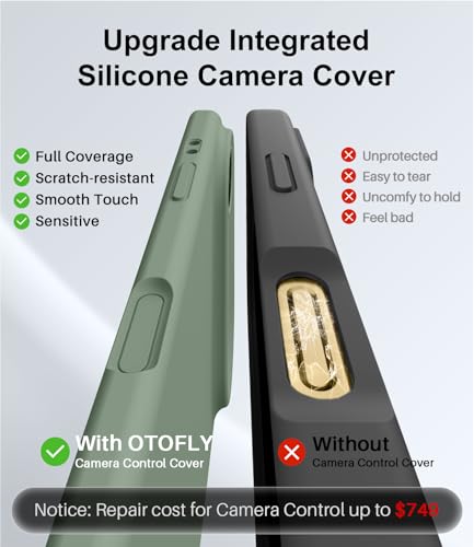 Coque iPhone 17 silicone Magsafe antichoc vert calke OTOFLY - 7