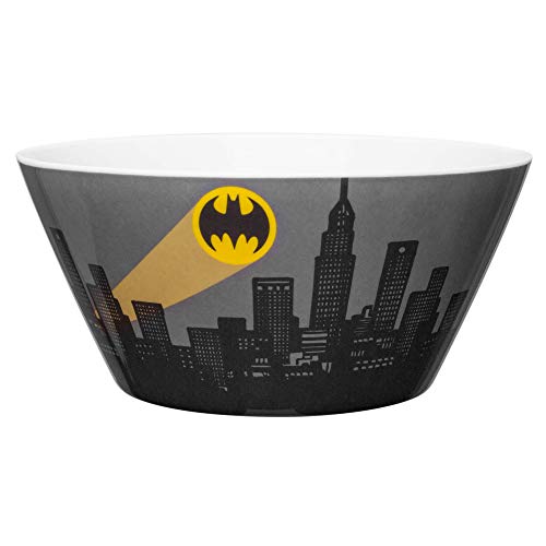 Zak Designs Dc Comics Kids' Soup Bowl, Made With Durable Melamine Material Perfect Dinnerware For Indoor/Outdoor Activities (27 Oz, Bpa-Free, Batman) #TOP1