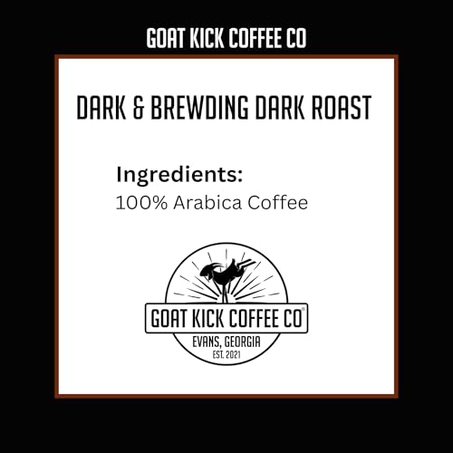 Goat Kick Coffee Co Dark & Brewding Blend café en grano tostado oscuro miniatura 6