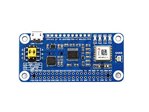 Waveshare MAX-M8Q GNSS HAT for Raspberry Pi with Multi-Constellation Receiver Support and Support Augment Systems Like SBAS QZSS IMES and D-GPS