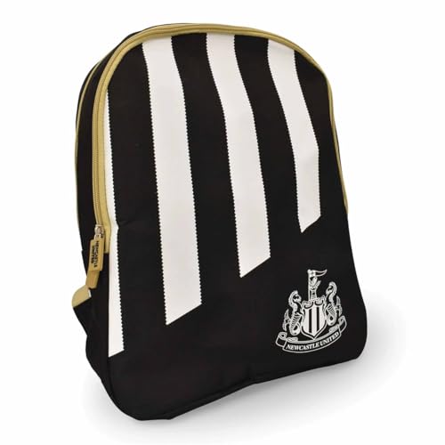Sac à dos de style Newcastle grand format à rayures contrastées noir blanc