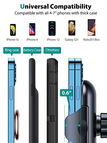 VICSEED [High-Temps Resistant] Car Phone Holder Mount [Doesn't Move & Fall] Phone Holder for Car Hands Free Dashboard Windshield Air Vent Cell Phone Car Mount Compatible with iPhone 13 Mini Pro Max - Thumbnail 4