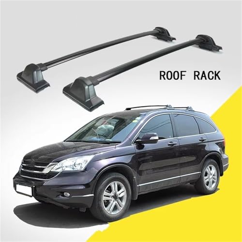 Barras de techo para CRV 2007-2011 con rieles laterales negros de 60 kg 3