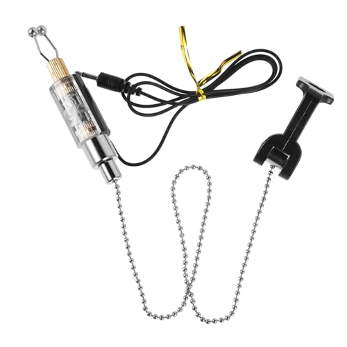 GALPADA Enhanced Night Fishing Experience Fishing Rod Bite Indicator Flashing Alarm Bell