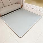 Graphene Electric Heated Floor Mat Waterproof Indoor Electric Heating Carpet, Heated Area Rug Heater Floor Mat Foot Warmer, Heated Rug under Desk, Heated Yoga Mat, Floor Heating Pad,C,80*200cm
