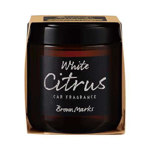 Image of CARALL Brown Marks Gel White Citrus Car Air Freshener (160 gms)