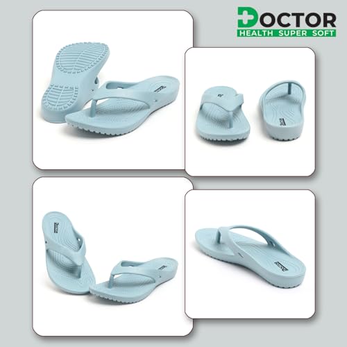 Image of DOCTOR HEALTH SUPER SOFT Women Ultra Soft Cushion Footbed Slipper | Comfortable Light Weight Waterproof Slippers |Adult Flip Flops Mild Acupressure | All Day Wear