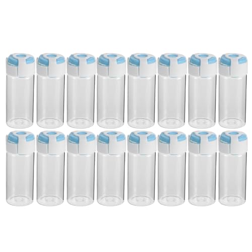 Flacons en verre transparent Mikinona 40 pièces pour laboratoire et stockage précis