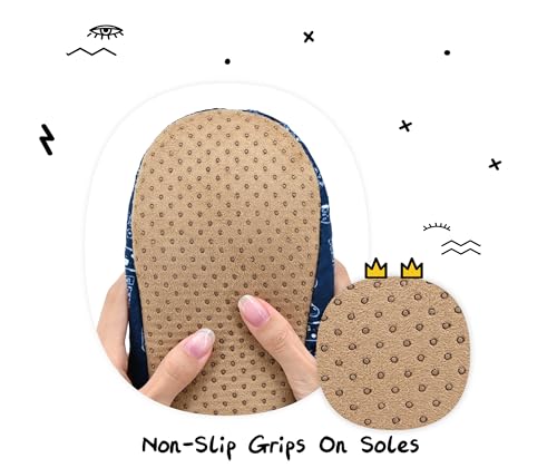 Boys House Slippers With Non Skid Bottoms, Cute Animal Slipper Socks With Grippers For Big Kids, Cozy Soft Sole Warm Fuzzy House Shoes4