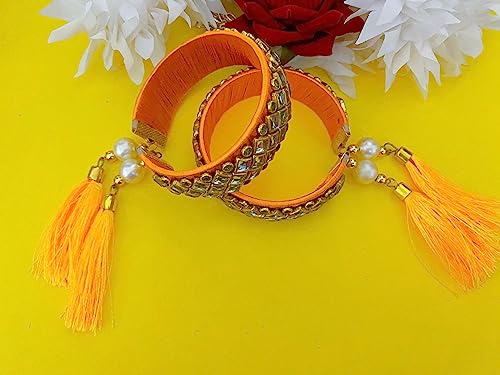 Image of Lumba Chuda Hanging Rakhi For Bhabhi| Bhabhi Kada Rakhi| Bhabhi Rakhi| Kids Rakhi | Adults Rakhi | Rakhi Gift | Rakhi Combo Set| Lumba Rakhi| Rakhi with Roli Chawal Packet|Rakhi For Sister
