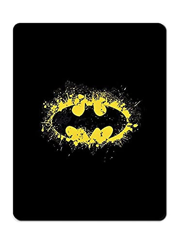 TheodorRectangular Cute Mouse Pad Mouse Mat with Design, Non-Slip Rubber Base Waterproof Women For Game Office Mouse Pads Size 8.5 x 7.5 Inch Batman Logo