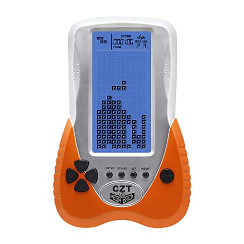 CZT Retro Brick Console de Jeu Rétro-éclairage Bleu Intégré 23 Jeux Tank Battle/Racing...