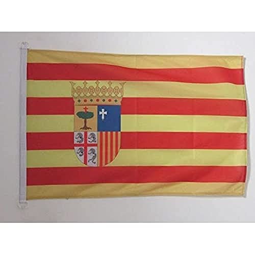 AZ FLAG Aragon Nautical Flag 18'' x 12'', Spanish region of Aragón flags 30 x 45 cm, Banner 12x18 in for boat