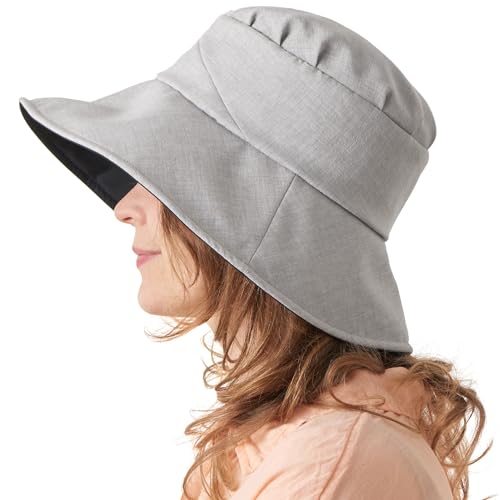 Sombrero de playa para mujer con protección UV y ala ancha