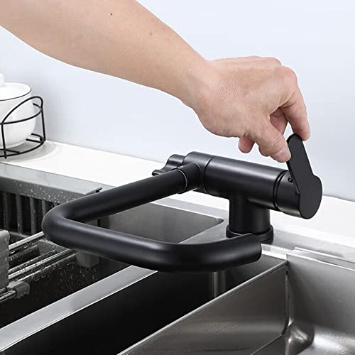Grifo De Cocina 3 Vías Ósmosis Plegable De Latón Giratoria Multifunción Grifo 3 Vias Cocina-Negro Grifo De Cocina 3 Vías Ósmosis Plegable De Latón Giratoria Multifunción Grifo 3 Vias Cocina-Negro