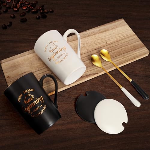 Housewarming Gift New Home, New Home Gift Ideas, First Home Gifts, New Home New Beginning New Memories Coffee Mug Set, House Warming Gifts New Home Couple, New Home Gift 14 Oz - Image 5