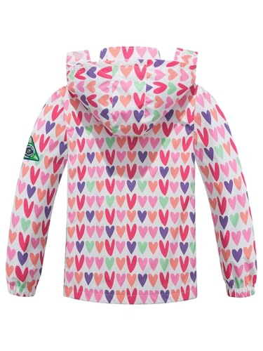 Image of SaphiRose Kids Waterproof Rain Jacket Mesh Lined with Removable Hood | Lightweight rain coat, windproof, breathable, school, camping, travel, outdoor play, boys and girls