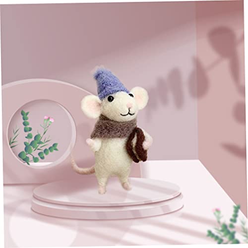 Curckua PFYH736GG9PDI-01 Needle Felting Kit Beginner Felting Kits For Beginners Adult Felt Animal Kit Mice Needle Felting Starter Kit Unfinished Wool Felt Mouse Craft Kit thumb #3