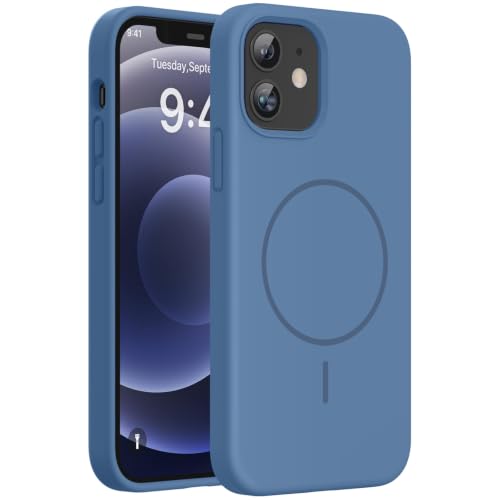 Image of Miracase Magnetic for iPhone 12 Case /iPhone 12 Pro Case, Glass Blue