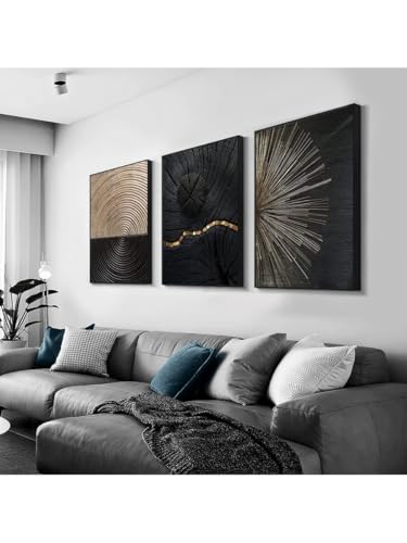 Affiche murale spirale moderne 2D texture lin 50 x 70 cm
