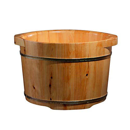 Masajeador de pies spa cubo de madera sólida Katzowen