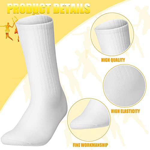 120 Pairs Solid Color Sock Bulk Cotton Crew Sock for Men Women Athletic Casual for Homeless Adult3