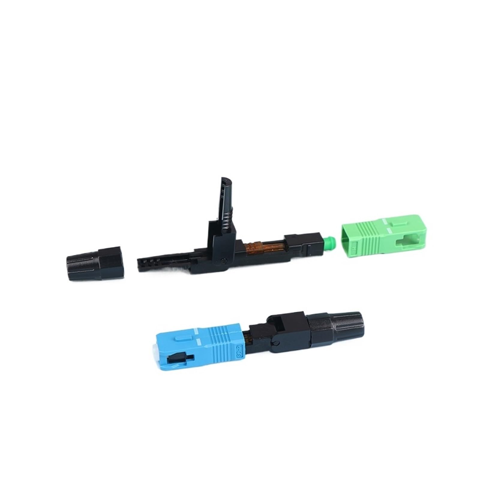 Épisseur de Fibre Optique SC 5Pcs FTTH APC Monomode UPC Fibre Optique Rapide Outil d'Assemblage sur Le Terrain(Gzk880 4 Circuits)