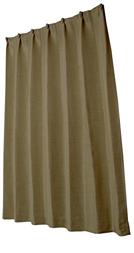 ユニベール 遮光ドレープカーテン エコプレーン2 ブラウン 幅100×丈135cm 1枚