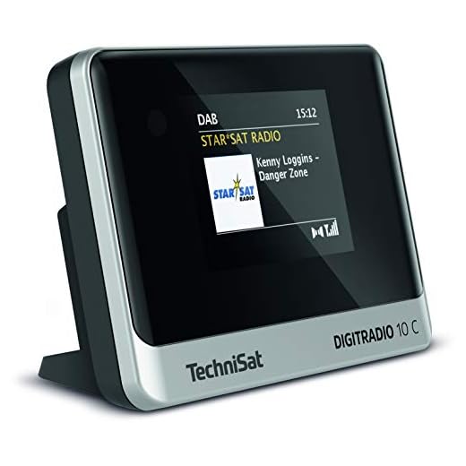 TechniSat DIGITRADIO 10 C - DAB+ Digitalradio Adapter (Farb-Display, Bluetooth, Fernbedienung, Wecker, optimal zur Aufrüstung bestehender HiFi-Anlagen) schwarz/silber