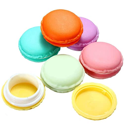 Cajas de Almacenamiento Macaroon,6 PCS Caja Almacenamiento Colores Organizadora Joyas Mini Portátil Pequeñas Redondas con Forma de para Almacenar Píldoras Pendientes Anillos Cuentas 4 * 2CM