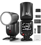 NEEWER Z2-C Flash 2,4G TTL Rundkopf Blitz Speedlite Kompatibel mit Canon, 76W Speedlight mit verb...