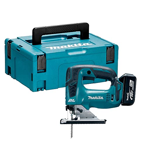 Makita Djv182F1J Stichsäge, 135 mm, Bl 18 V, Lxt, 1 Akku 18 V, 3 Ah, Li-Ion, Bl1830B, inkl. Makpac Set