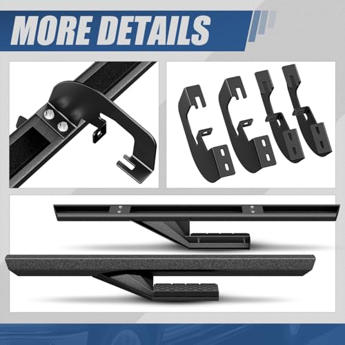 Estribos laterales negros compatibles Silverado Sierra 07-19 miniatura 6