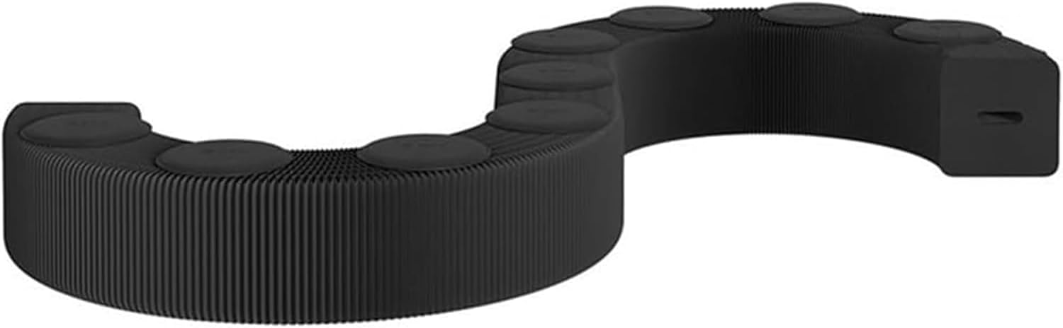 Foldable Kraft Paper Stool, Honeycomb Paper Bench, Modern Design Folding Paper Stool Sofa Chair Kraft Paper Relaxing Foot Stool-Fashion Paper Design, for Home, Office, Exhibition (Black, 9 Seats)
