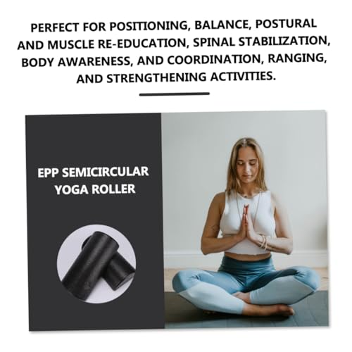 Cabilock 2 piezas Rodillo de Yoga semiredondo EPP para terapia física y masaje muscular, par de bloques de yoga de alta densidad para ejercicios miniatura 7
