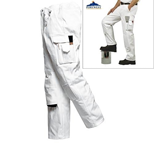Painters Trousers, Colorwhite Talla Xl - 3