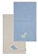 Sterntaler Kinderhandtuch 2er Pack Dino Rexi - Handtücher Set aus saugfähiger Baumwolle angenehm auf der Haut - Kinder Handtücher mit edlen Webkanten und Applikation, blau