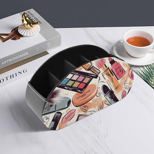 Boîte de rangement télécommande à 5 compartiments pour bureau - 7