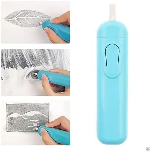 Image of YAJNAS Electric erasers for Kids with Fan and 30 Refills Corded Electric Eraser (Multicolor)