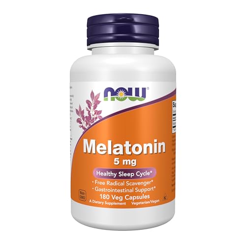 NOW Foods Supplements, Melatonin 5 mg, Free Radical Scavenger*,...