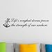 1 X Life's Roughest Storm Prove The Strength Of Our Anchors....Beach Wall Quotes Words Beach Decals Lettering 6" X 30"