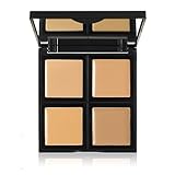 e.l.f. Cosmetics Foundation Palette, Four Cream Shades Compliment Your Skin Tone, Light/Medium, 0.43 Ounces