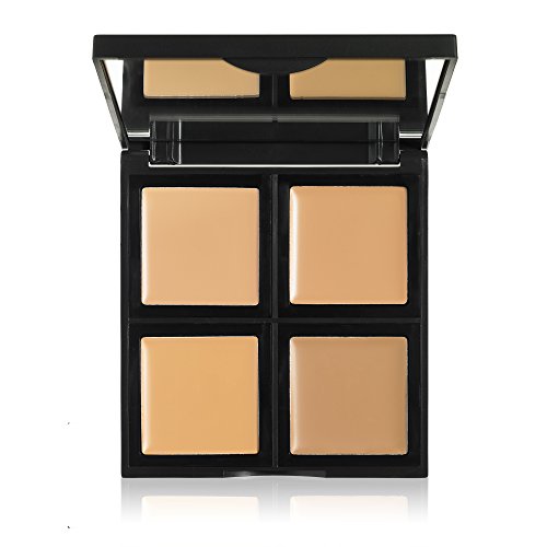 e.l.f. Cosmetics Foundation Palette, Four Cream Shades Compliment Your Skin Tone, Light/Medium, 0.43 Ounces