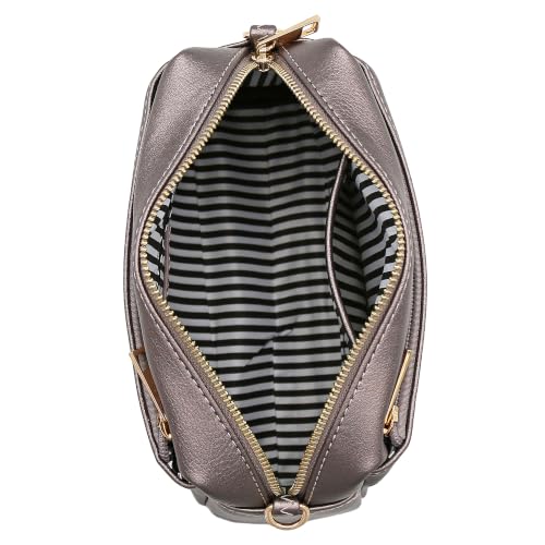 Image of FashionPuzzle Triple Zip Small Crossbody Bag