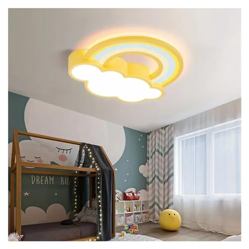 Dimmable 's Room Cartoon Ceiling Light Rainbow Lamp Prince Princess Bedroom Boy Girl Luxury Furniture Lighting