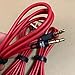 3PACK 3.5mm AUX Replacement Cable for Dr Dre Headphones Monster Solo Beats Studio (Red/1.2m)