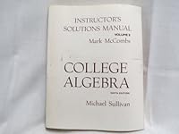 College Algebra - Instructor's Solutions Manual, Volume II 0130654337 Book Cover
