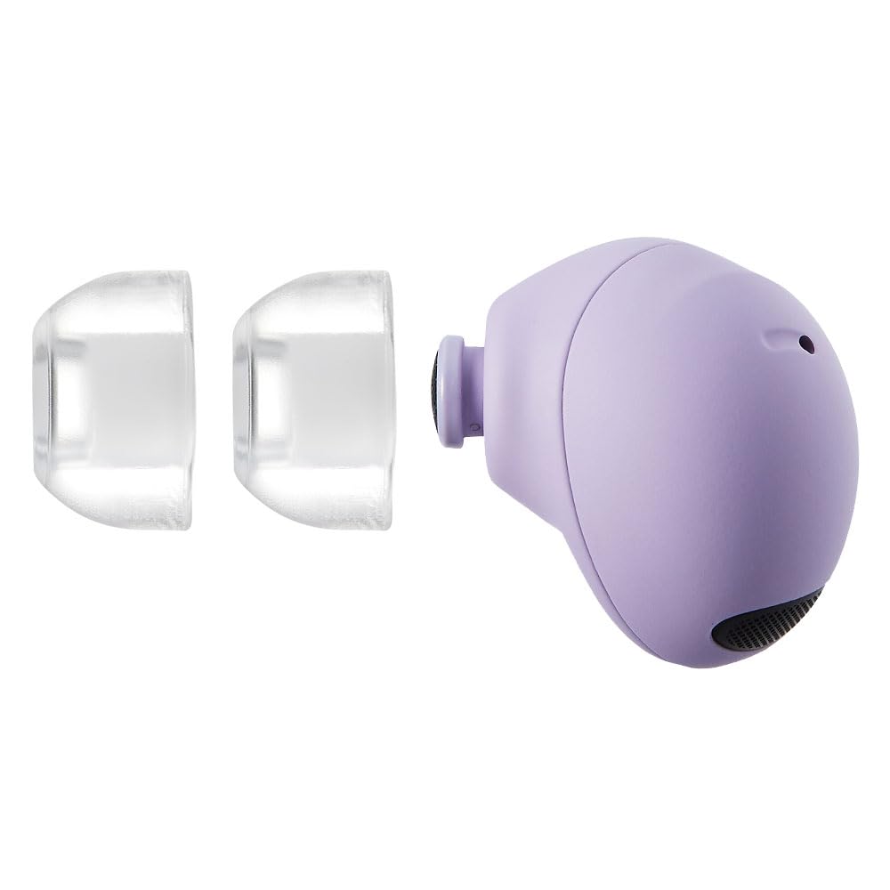 AZLA SednaEarfit Crystal for Galaxy Buds 2 Pro, Clear Pearl Earbud Tips, Noise Canceling Earbuds Replacement Tips (ML)